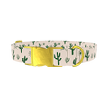 Desert Sun Cactus Dog Collar - metal rose gold