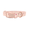Cowboy Heart Dog Collar - plastic silver