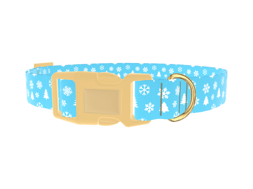 Winter Snowflake Dog Collar