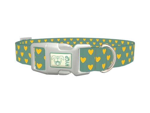 Geometric Heart Dog Collar