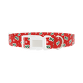 Ho Ho Snowflake Dog Collar - plastic silver