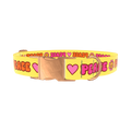 Peace Hippie Dog Collar - metal silver