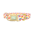 Heart Paw Dog Collar - plastic gold