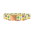 Pineapple Beach Dog Collar - metal rose gold