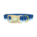 Christmas Forest Dog Collar - plastic gold