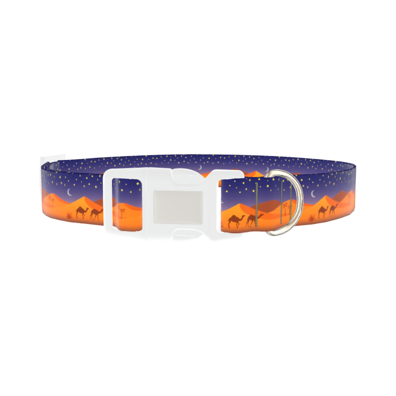 Desert Night Dog Collar - plastic silver