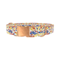 Tie Dye Dog Collar - metal silver