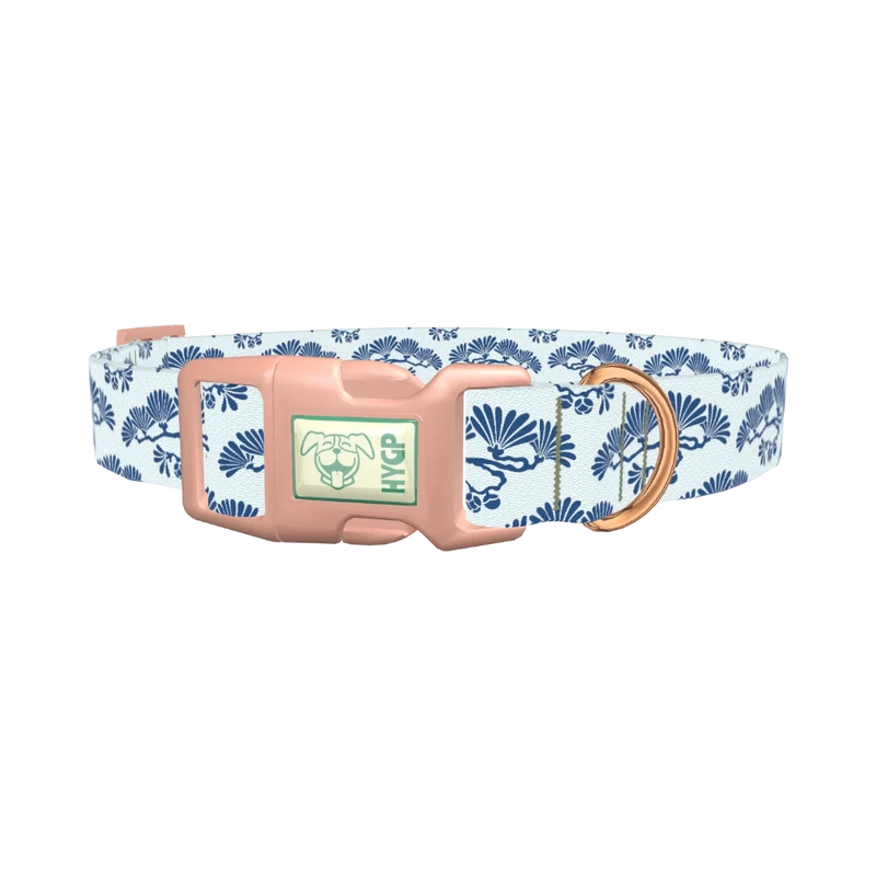 Japanese Tree Dog Collar - plastic rose gold