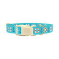 Nautical Anchor Dog Collar - plastic silver