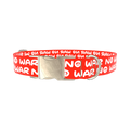 Peace Message Dog Collar - metal gold