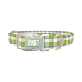 Multicolor Tartan Dog Collar - plastic silver
