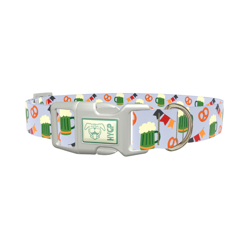 Oktoberfest Dog Collar - plastic rose gold