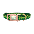 Argyle Clover Dog Collar - plastic rose gold