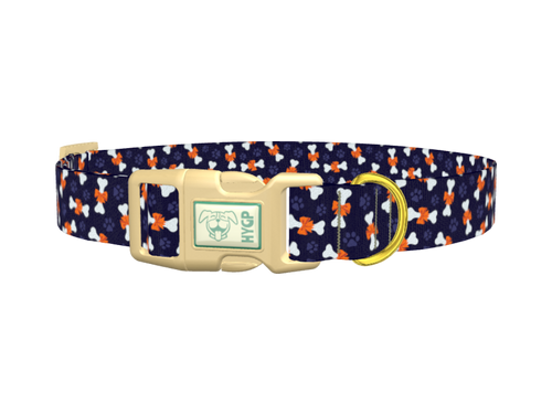 Halloween Bones Dog Collar