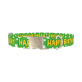 Birthday Floral Dog Collar - metal silver