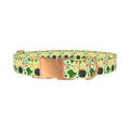 Irish Luck Dog Collar - metal rose gold