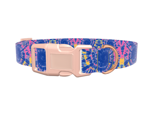 Tie-Dye Spiral Dog Collar