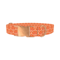 Geometric Floral Dog Collar - metal rose gold
