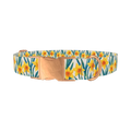 Yellow Daffodil Dog Collar - metal rose gold