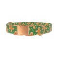 Gingerbread Cookie Dog Collar - metal rose gold