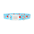 Peppermint Mitten Dog Collar - plastic silver