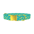 Nautical Dolphin Dog Collar - metal gold