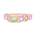 Clover Dot Dog Collar - plastic gold