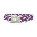 Fishing Bobber Dog Collar - plastic silver