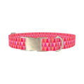 Geometric Christmas Tree Dog Collar - metal silver