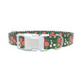 Tropical Floral Dog Collar - plastic rose gold
