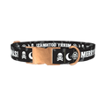 Gothic Christmas Dog Collar - metal rose gold