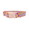 Tropical Summer Dog Collar - plastic gold