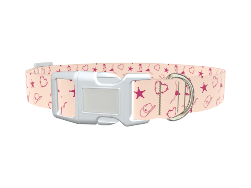 Cowboy Heart Dog Collar