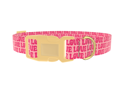 Love Peace Dog Collar