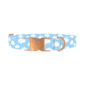 Cloudy Sky Dog Collar - metal rose gold