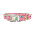 Colorful Donut Dog Collar - plastic silver