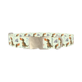 Dinosaur Fire Breath Dog Collar - metal silver