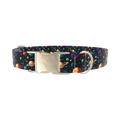Space Planet Dog Collar - metal gold