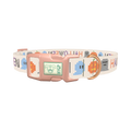 Halloween Embroidery Dog Collar - plastic rose gold