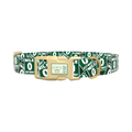 Key West Road Sign Dog Collar - plastic silver