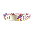Birthday Celebration Dog Collar - metal silver