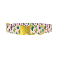 Floral Cactus Dog Collar - metal gold