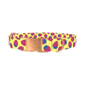 Strawberry Fruit Dog Collar - metal rose gold