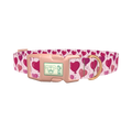Heart Balloon Dog Collar - plastic rose gold