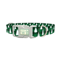 Fir Plaid Dog Collar - plastic silver