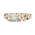 Geometric Abstract Dog Collar - plastic silver