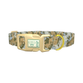 Camouflage Splatter Dog Collar - plastic gold
