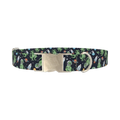 Floral Dinosaur Dog Collar - metal silver