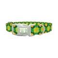 Clover Horseshoe Dog Collar - plastic silver