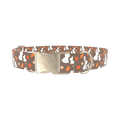 Autumn Bunny Dog Collar - metal silver